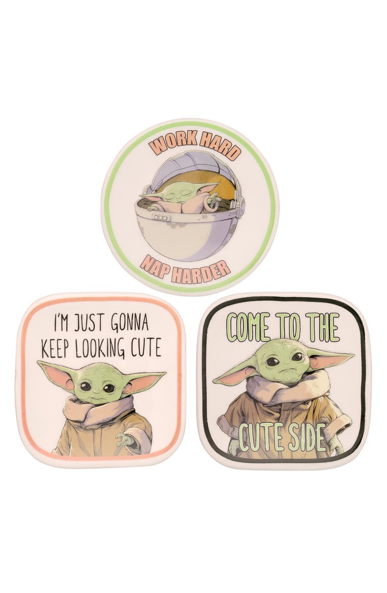 Star Wars The Child Grogu Mini Trinket Tray Gift Set, 3 Piece, Main, color, Multi