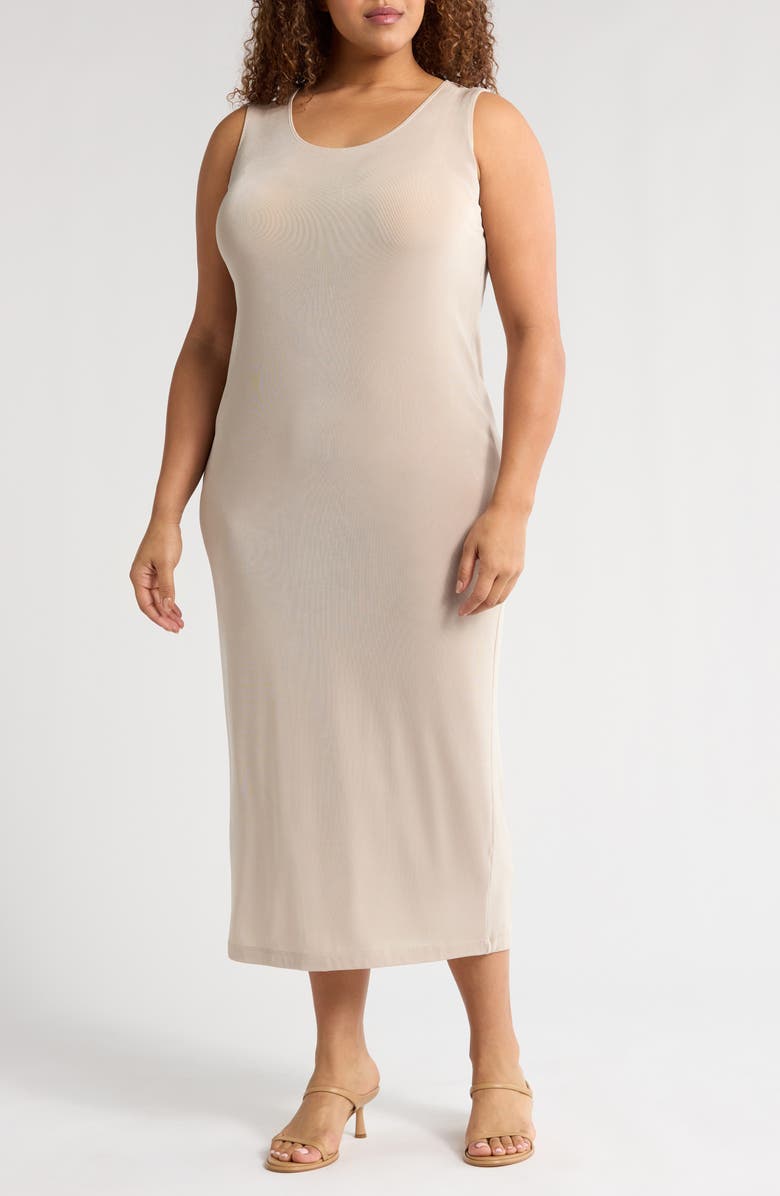 Vikki Vi Sleeveless Stretch Knit Maxi Tank Dress, Main, color,
