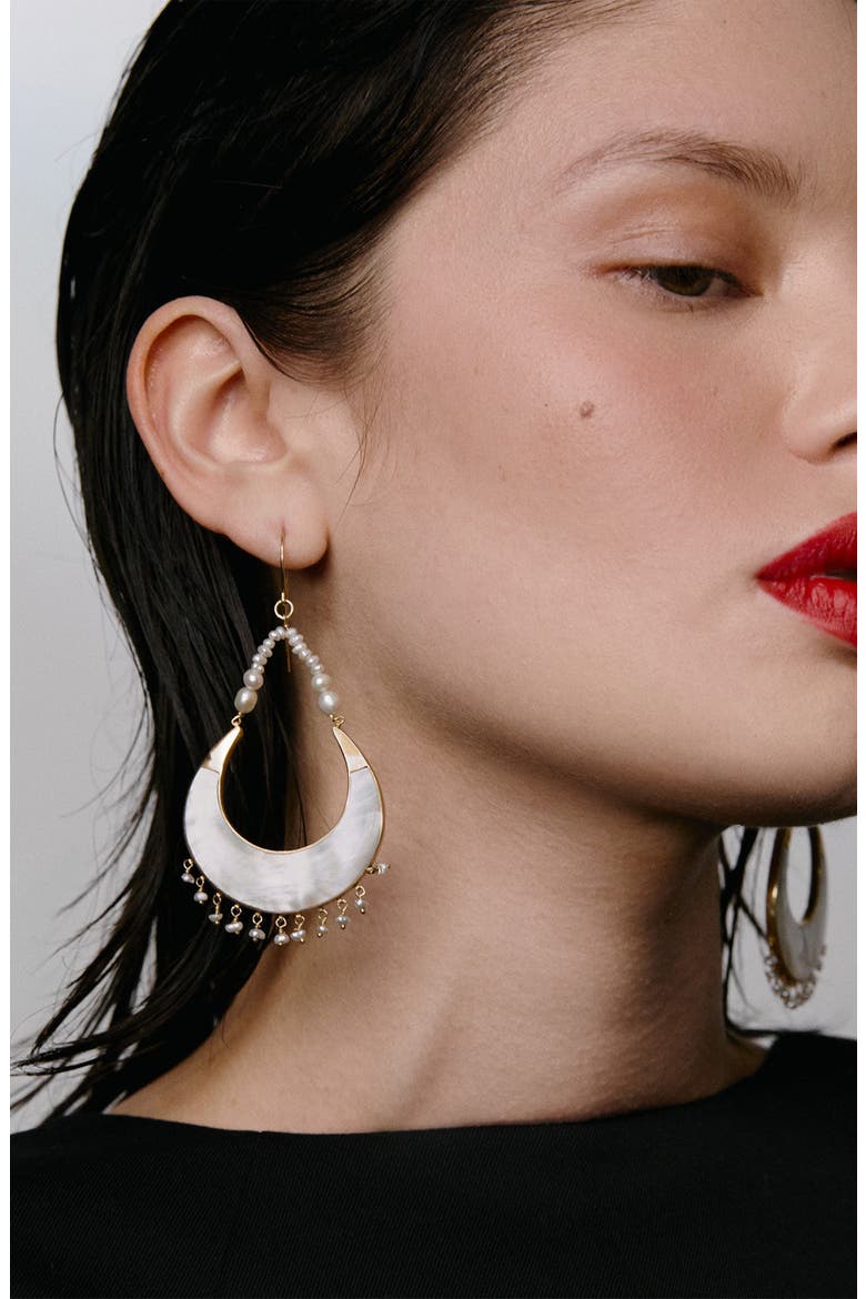 Warrioress Luna Earrings, Alternate, color, Luna