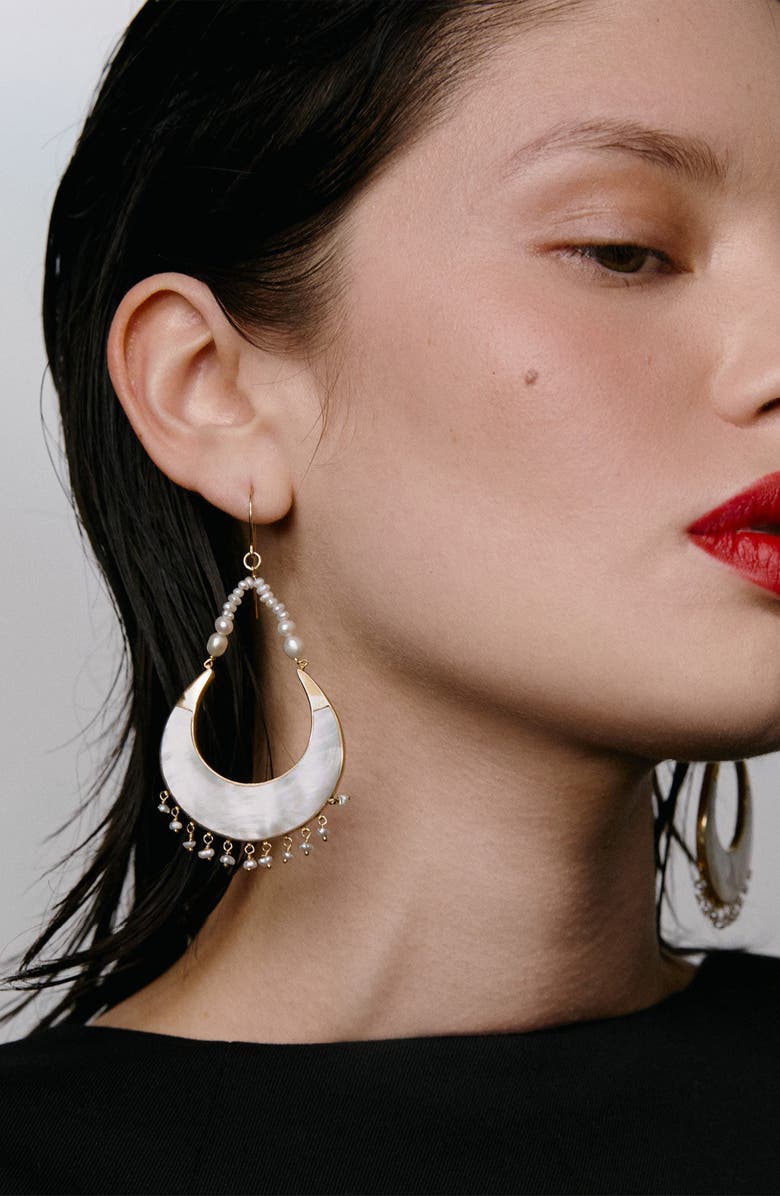 Freya Rose Warrioress Luna Earrings, Alternate, color, Luna