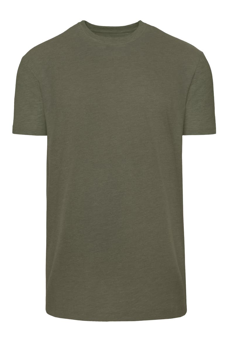 Short Sleeve Crewneck T-Shirt, Alternate, color, HEATHER MILITARY GREEN