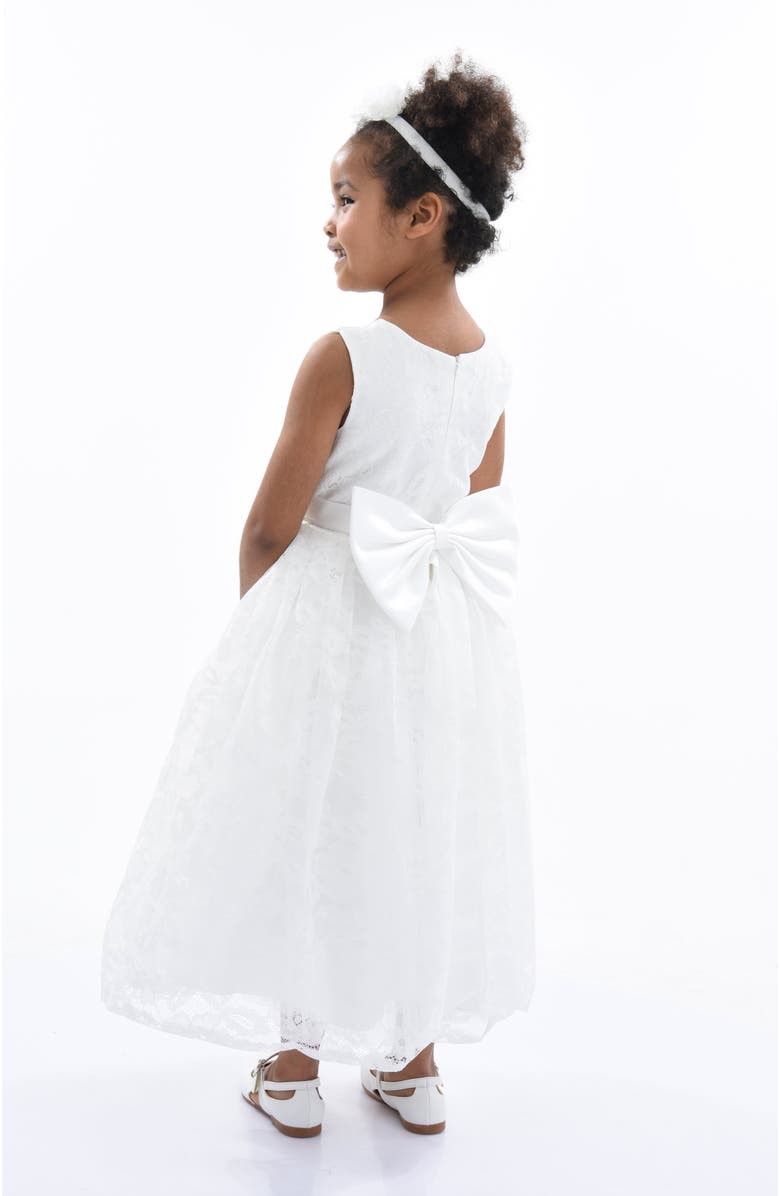 Tulleen Rossemere Lace Embroidered Tulle Dress, Alternate, color, White