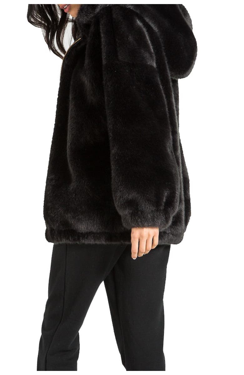 n:PHILANTHROPY Cedar Faux Fur Hooded Jacket, Alternate, color,