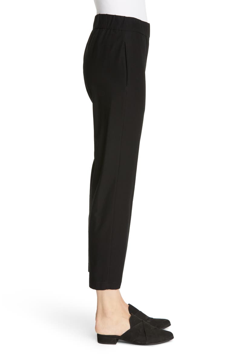 Tapered Ankle Pants, Alternate, color, BLACK