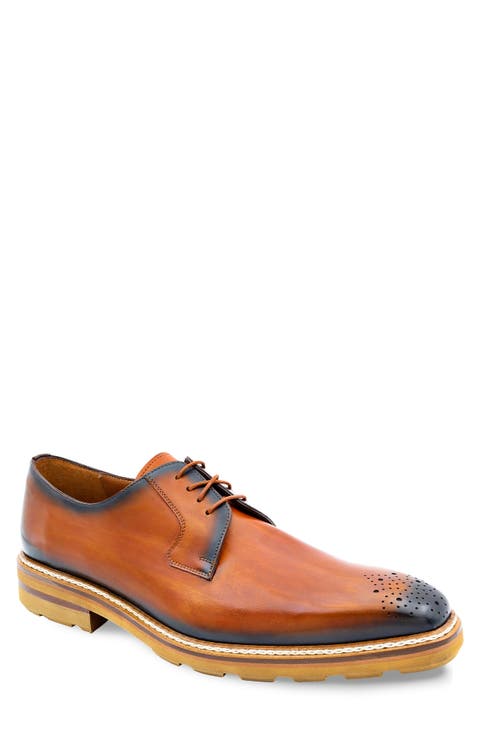 Lug Sole Brogue Medallion Derby (Men)