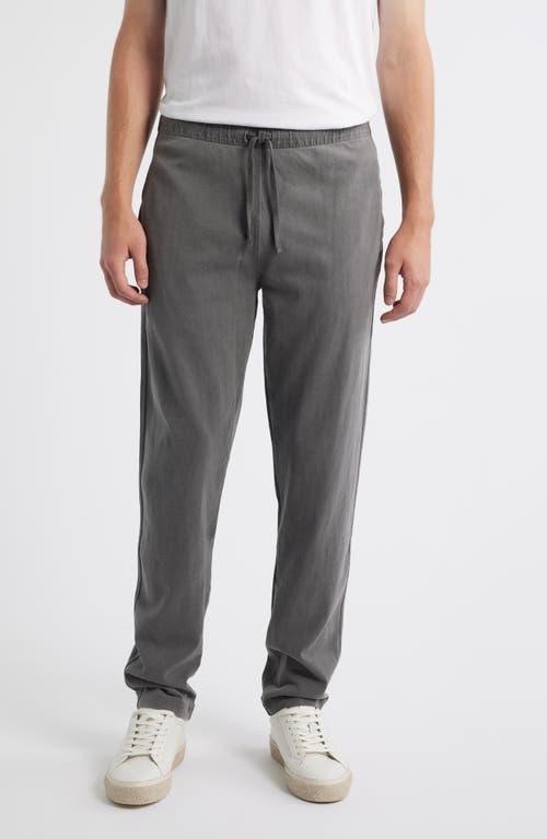 Alex Crane  Caza Organic Cotton Drawstring Waist Pants In Gray