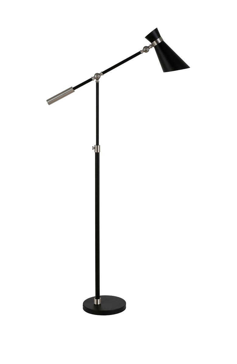 ADDISON AND LANE Rex Floor Lamp     Black/Brushed Nickel, Main, color, 
