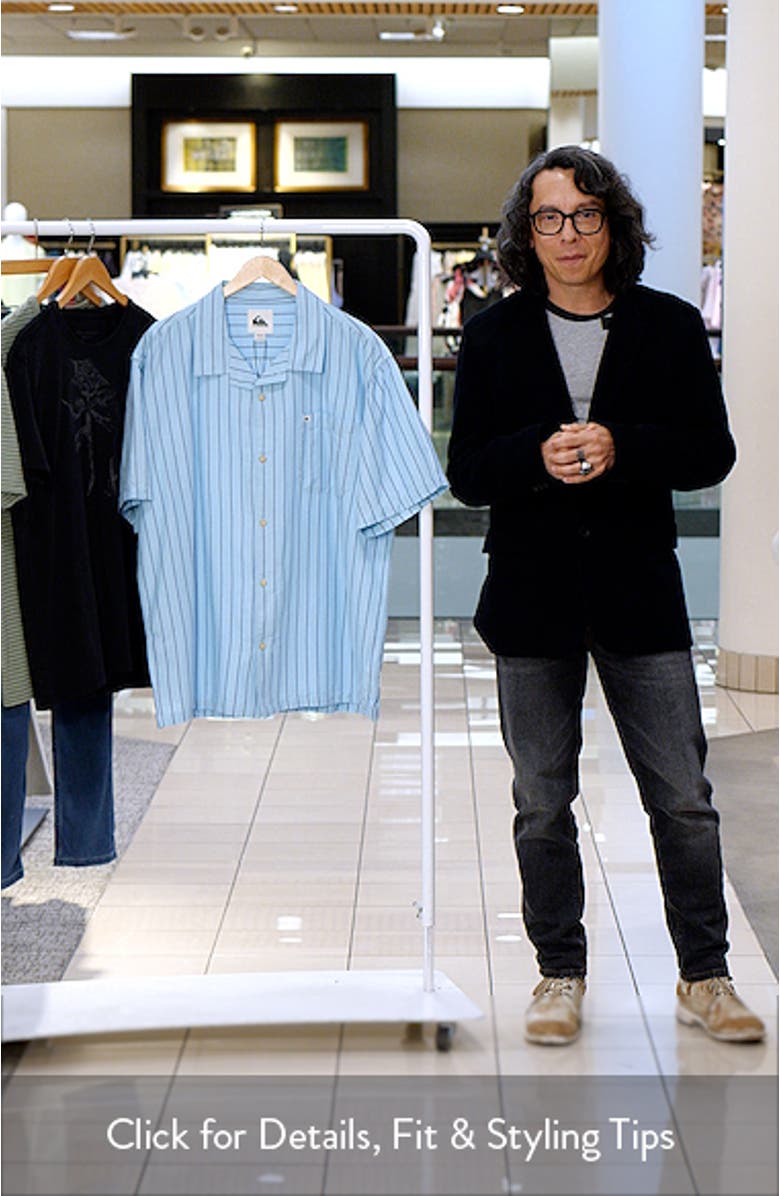 Casa Classics Regular Fit Stripe Camp Shirt, sales video thumbnail