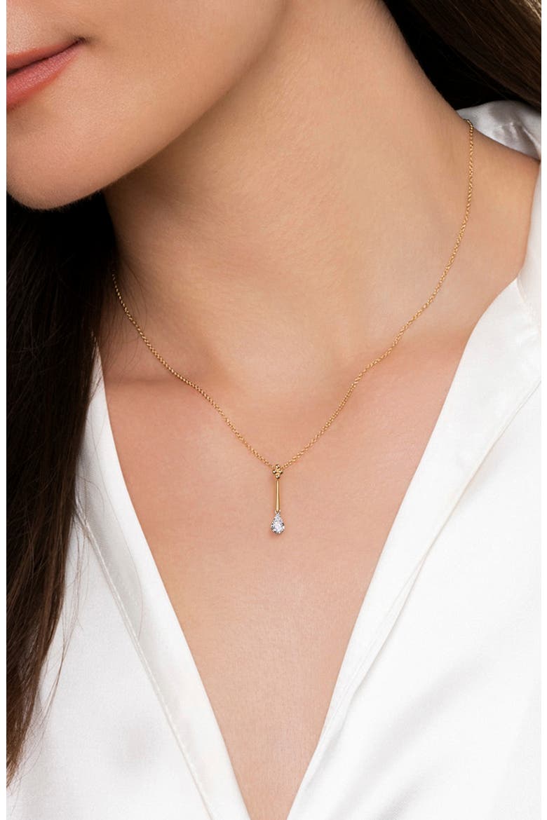 14k Gold Two Tone Pendant Necklace, Alternate, color, 14K YELLOW/ WHITE GOLD