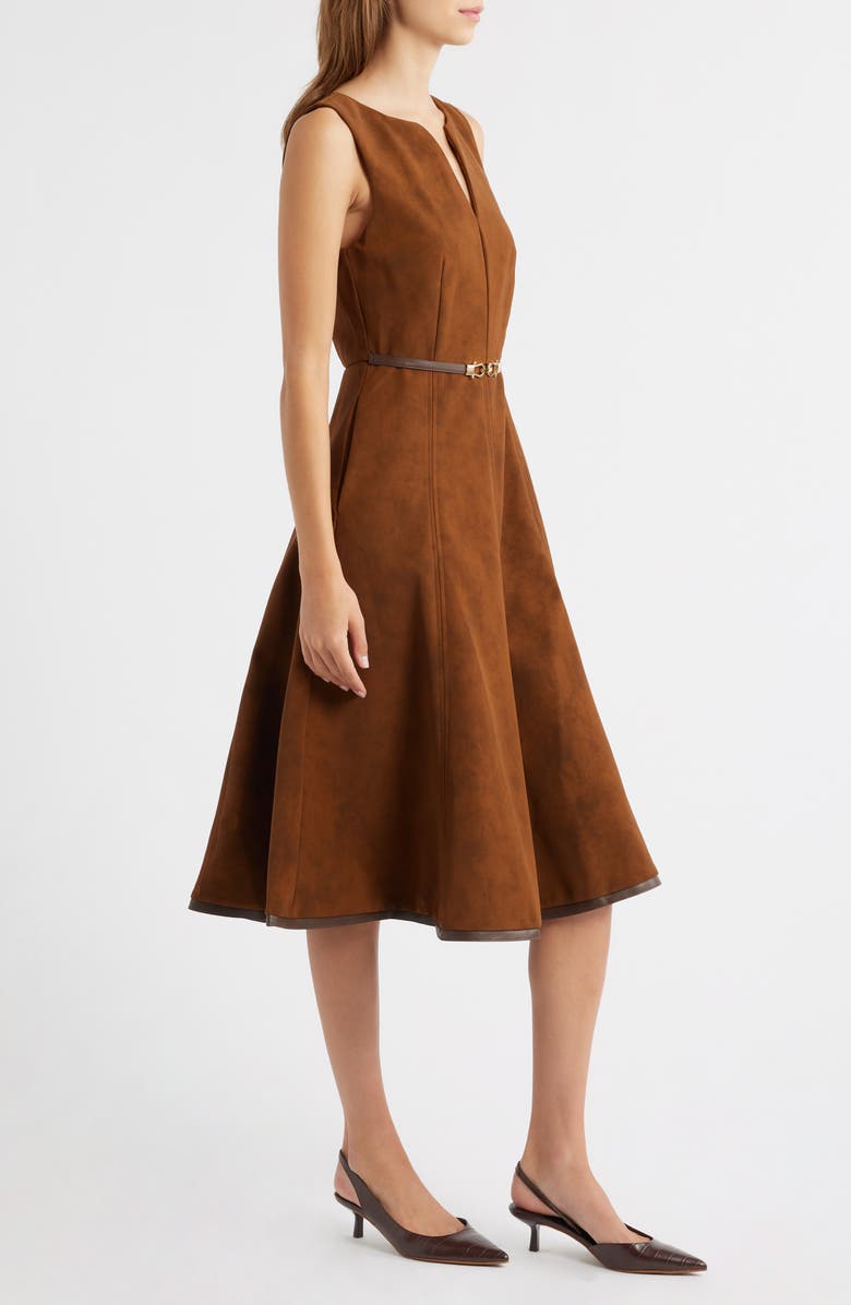 Eloise Faux Suede Midi Dress