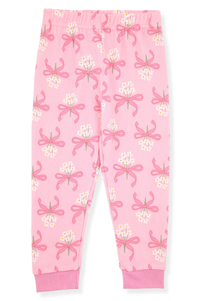 Kids' Bouquet Fitted Two-Piece Pajamas & Socks Set, Alternate, color, PINK