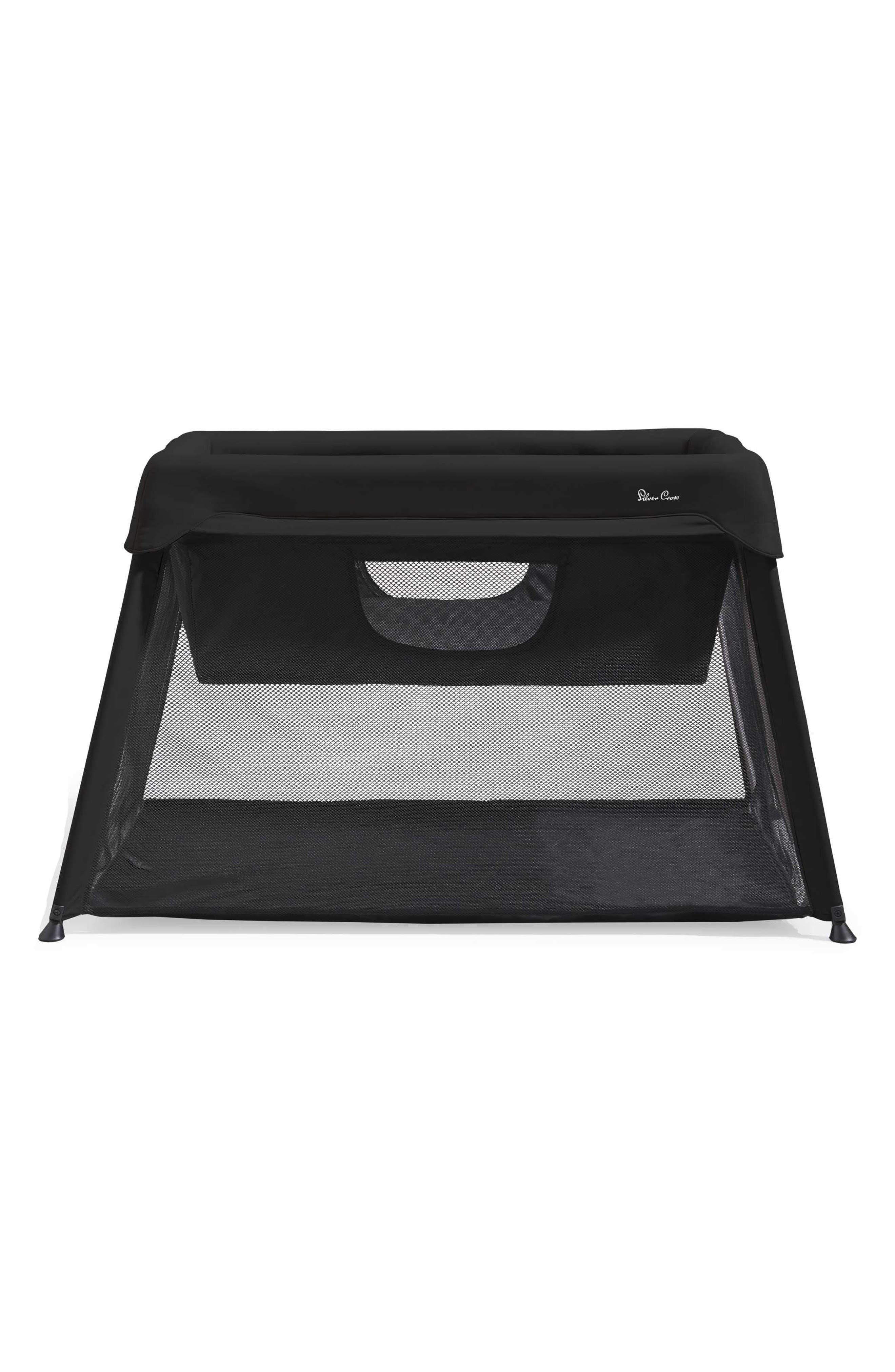 Silver Cross Sleep & Go Travel Crib, Bassinet and Playard in Carbon 