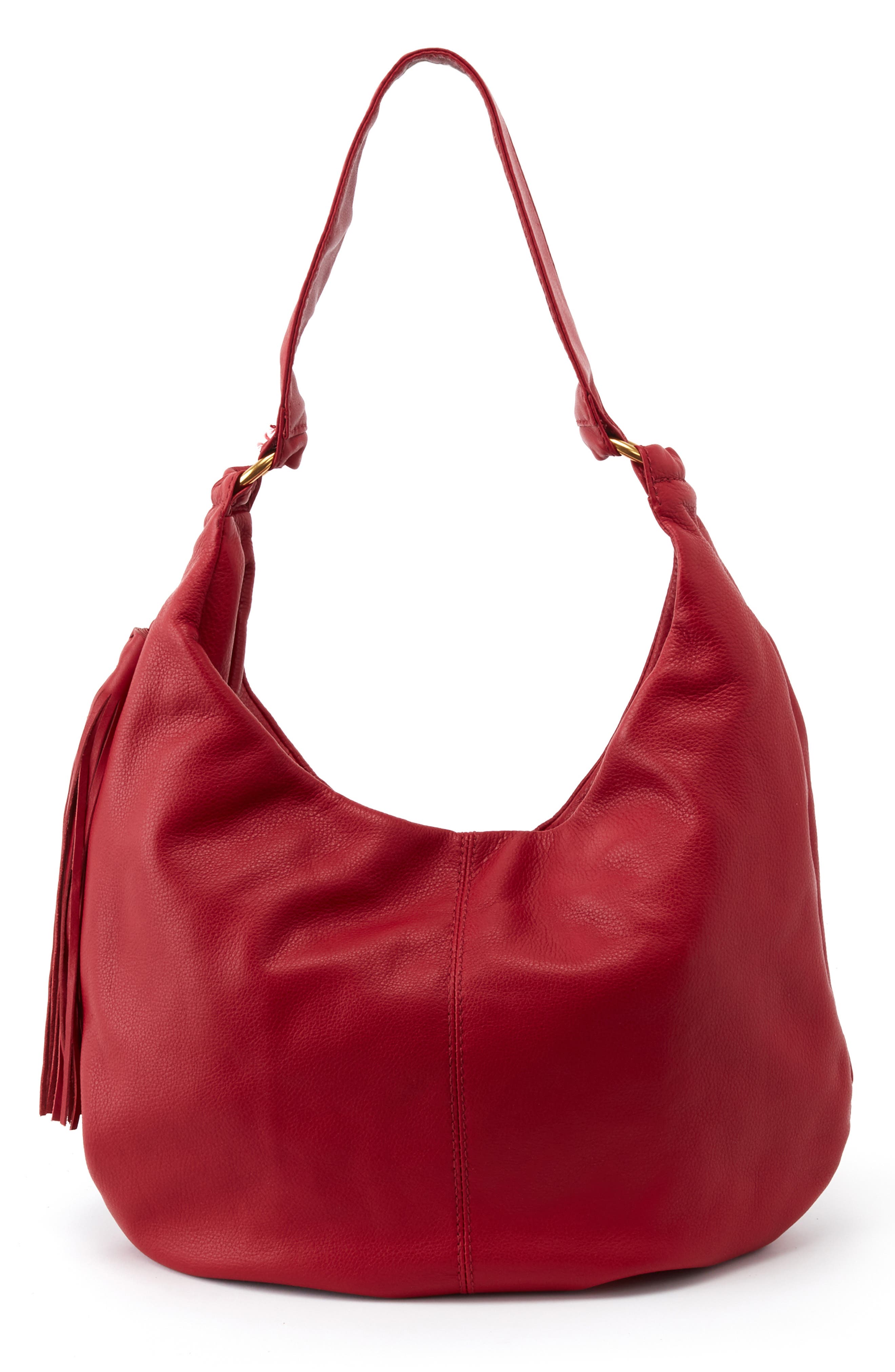 Gardner Leather Shoulder Bag, Alternate, color, SCARLET