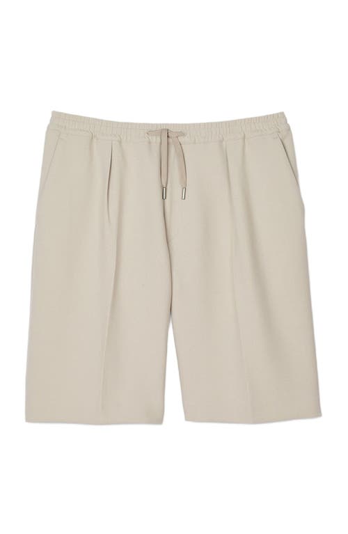Sandro Jersey Bermuda Shorts In White