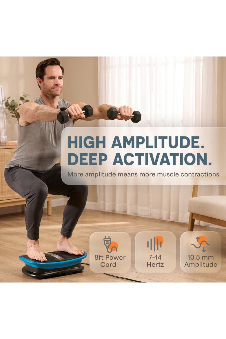 Curved Voice-Controlled Vibration Plate Exercise Machine with Heat Therapy for Recovery and Wellness, Alternate, color, Black