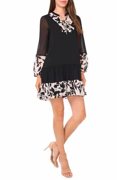 Halogen® Long Sleeve Minidress