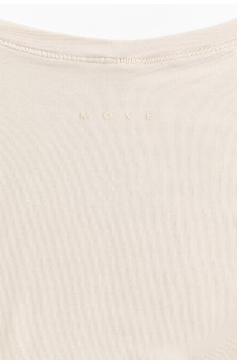 H&M Sports Wrap Top In Modal, Alternate, color, Ivory