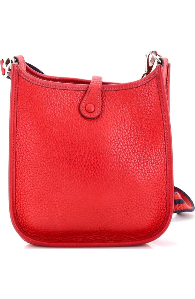 Pre-Owned Hermes Evelyne Bag Gen III Clemence TPM, Alternate, color, Rouge Casaque