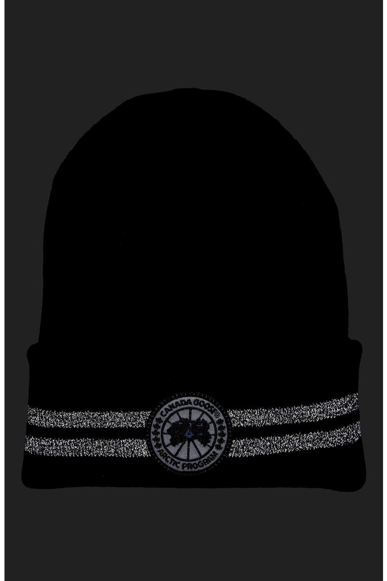 Arctic Disc Reflective Beanie, Alternate, color, BLACK - NOIR