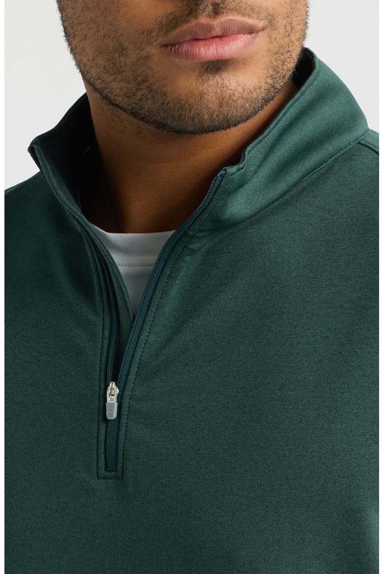 Galway Melange Performance Quarter Zip Vest, Alternate, color, PINE BROOK