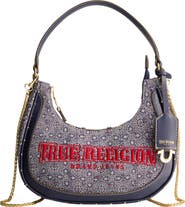 True Religion Logo Small Hobo Bag