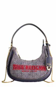 True Religion Logo Small Hobo Bag