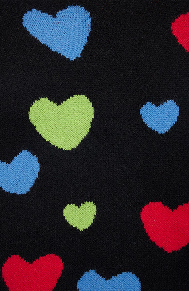 SAACHI Heart Motif Cardigan, Alternate, color, Light/Pastel Blue