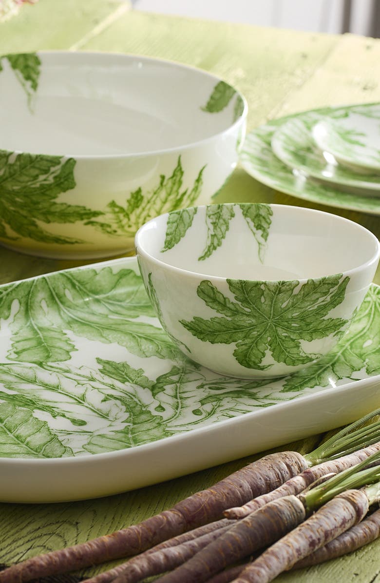 Caskata Freya Cereal Bowl - Porcelain - Set 4, Alternate, color, Green