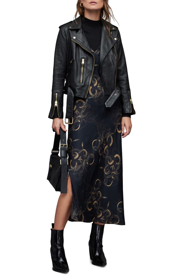 Melody Tempest Midi Slipdress, Alternate, color, BLACK