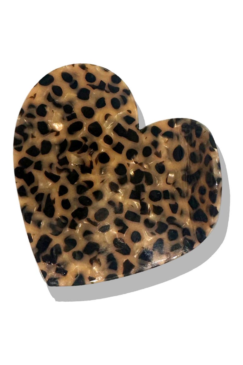 Leopard Handmade Claw Clips & Pocket Comb Set (Nordstrom Exclusive), Alternate, color, BROWN