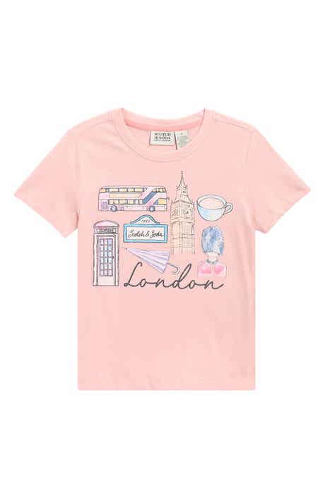 Scotch & Soda Kids' London Logo Graphic T-Shirt