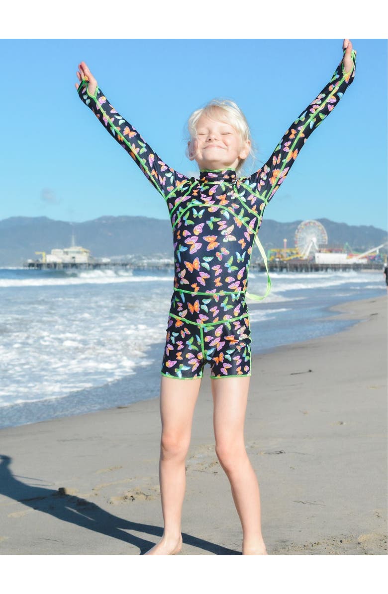 TUTUBLUE Girls' One-Piece Swimsuit - UPF 50+, Alternate, color, Black