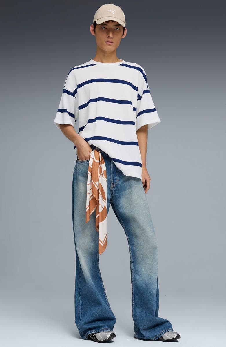 PUMA Select Essentials Waffle Knit T-Shirt, Alternate, color, Puma White