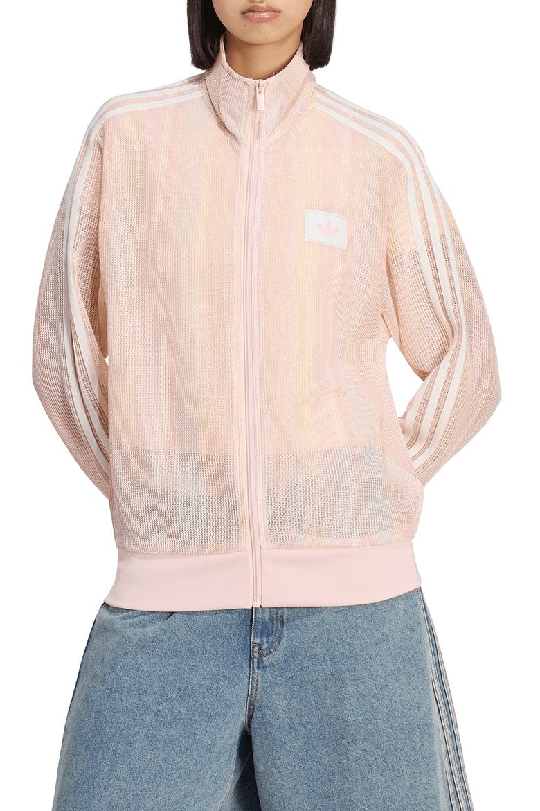 Mesh Track Jacket, Main, color, SANDY PINK/