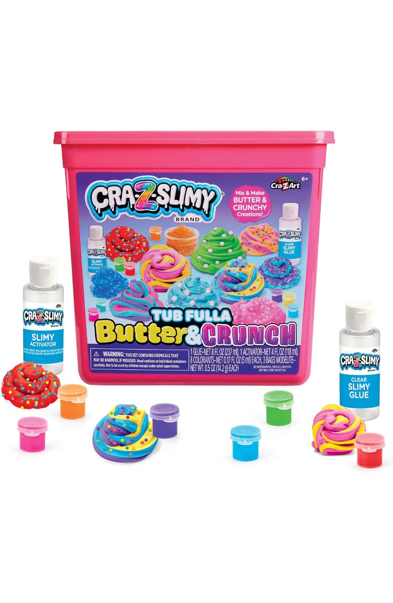CRA-Z-ART Cra Z Slimy Tub Fulla Butter & Crunch Diy Slime Kit, Kids 6+, Main, color,