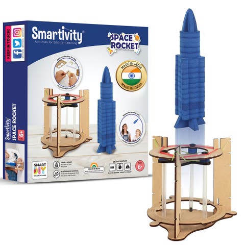 Space Rocket Launcher Diy Stem Toy, Chandrayaan Program, Ages 6+