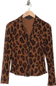 Sanctuary Long Sleeve Mesh Button-Up Shirt