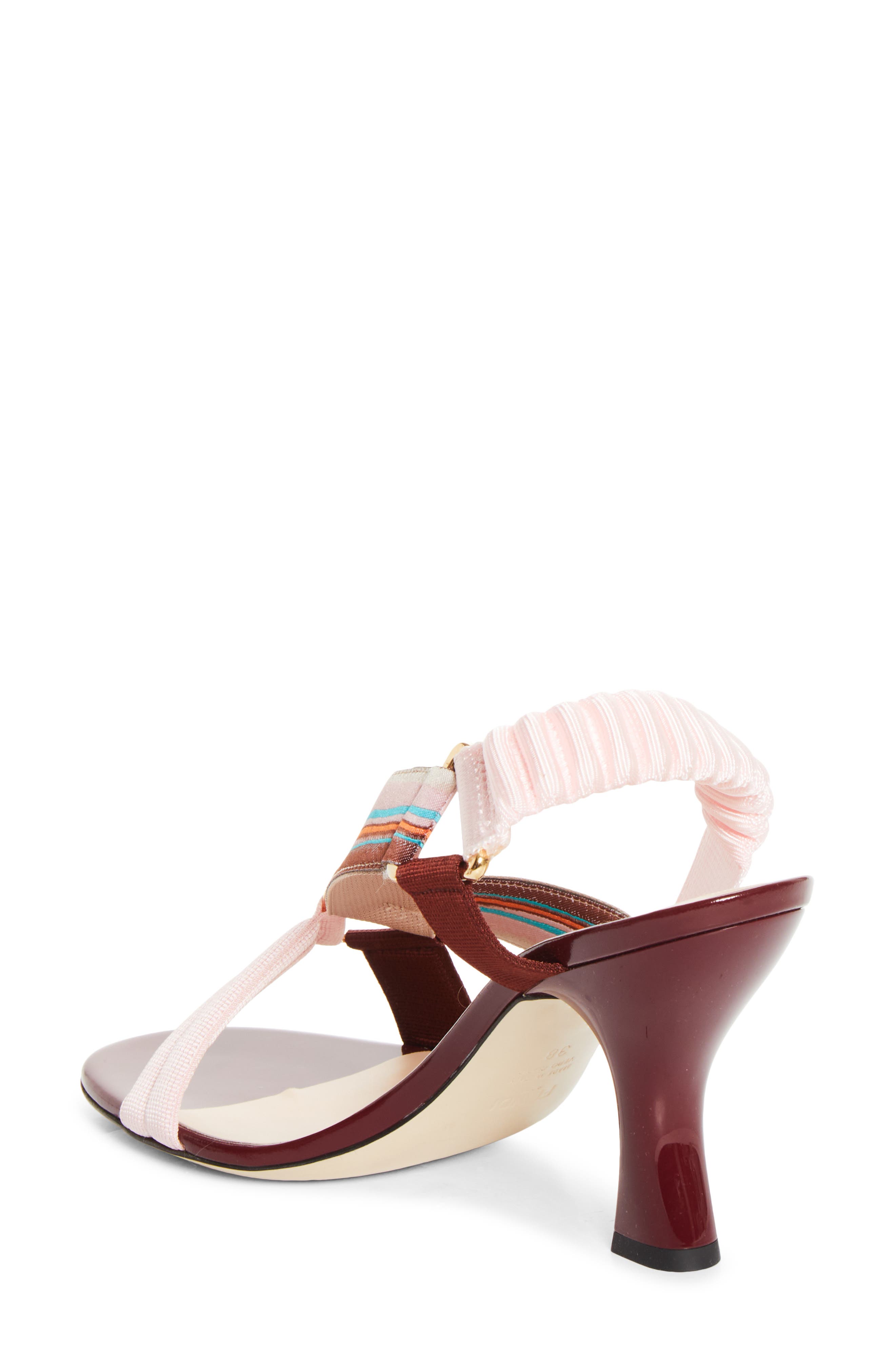 Fendi Colibri Slingback Sandal, Alternate, color, Powder Pink