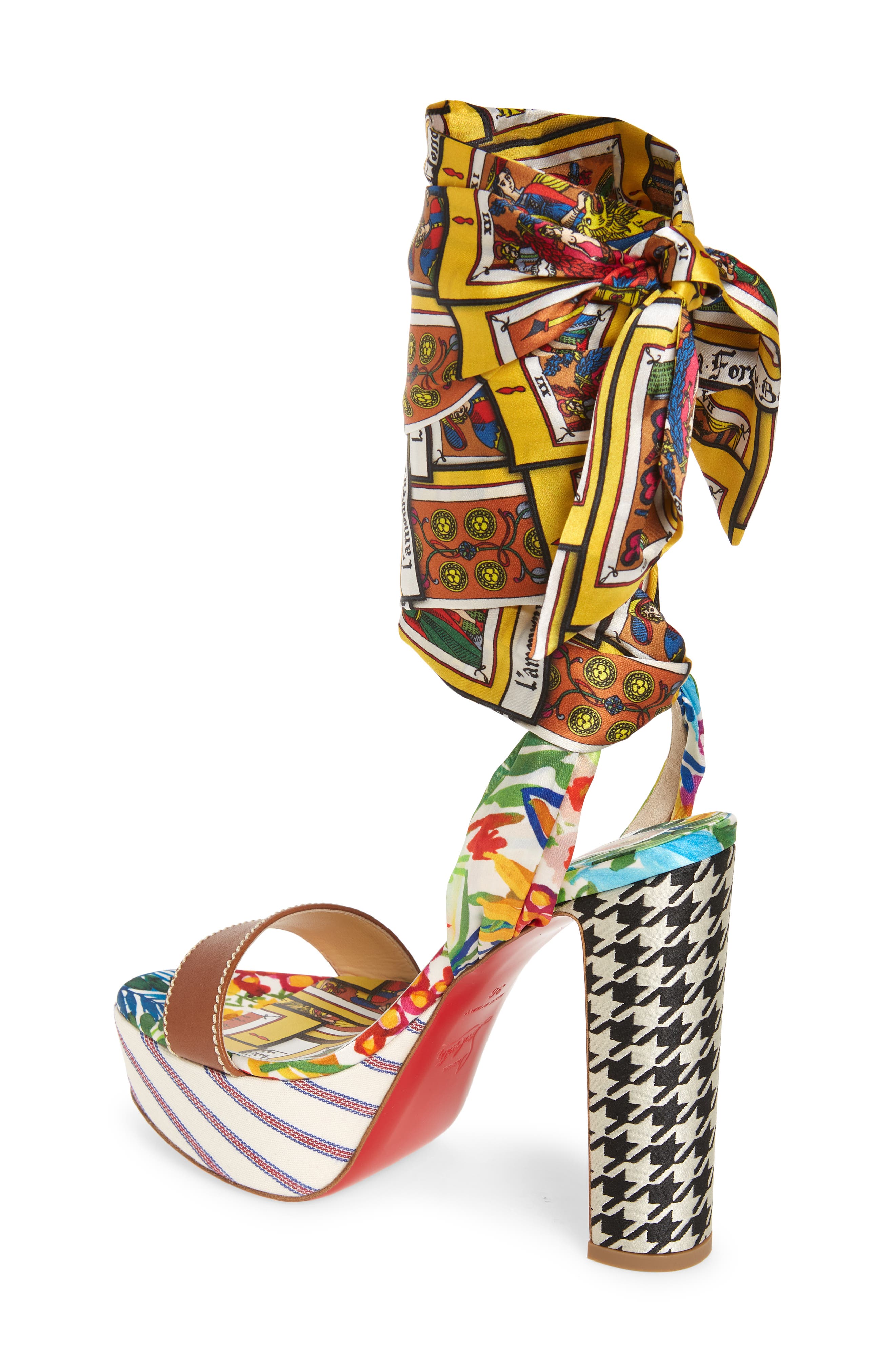 Sandale du Désert Alta Tarot Ankle Tie Platform Sandal, Alternate, color, VERSION MULTI