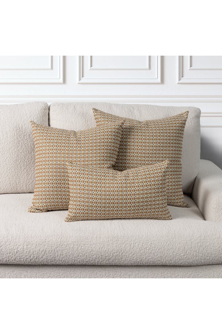 Cadence Textured Indoor & Outdoor Woven Accent Pillow & Insert, Alternate, color, Sienna
