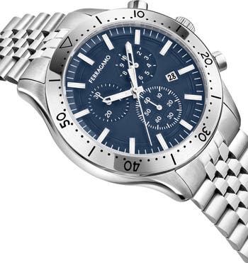 Master Bracelet Strap Chronograph Watch, 43mm