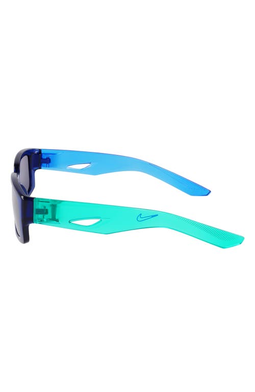 Nike Variant I 56mm Rectangle Sunglasses In Blue