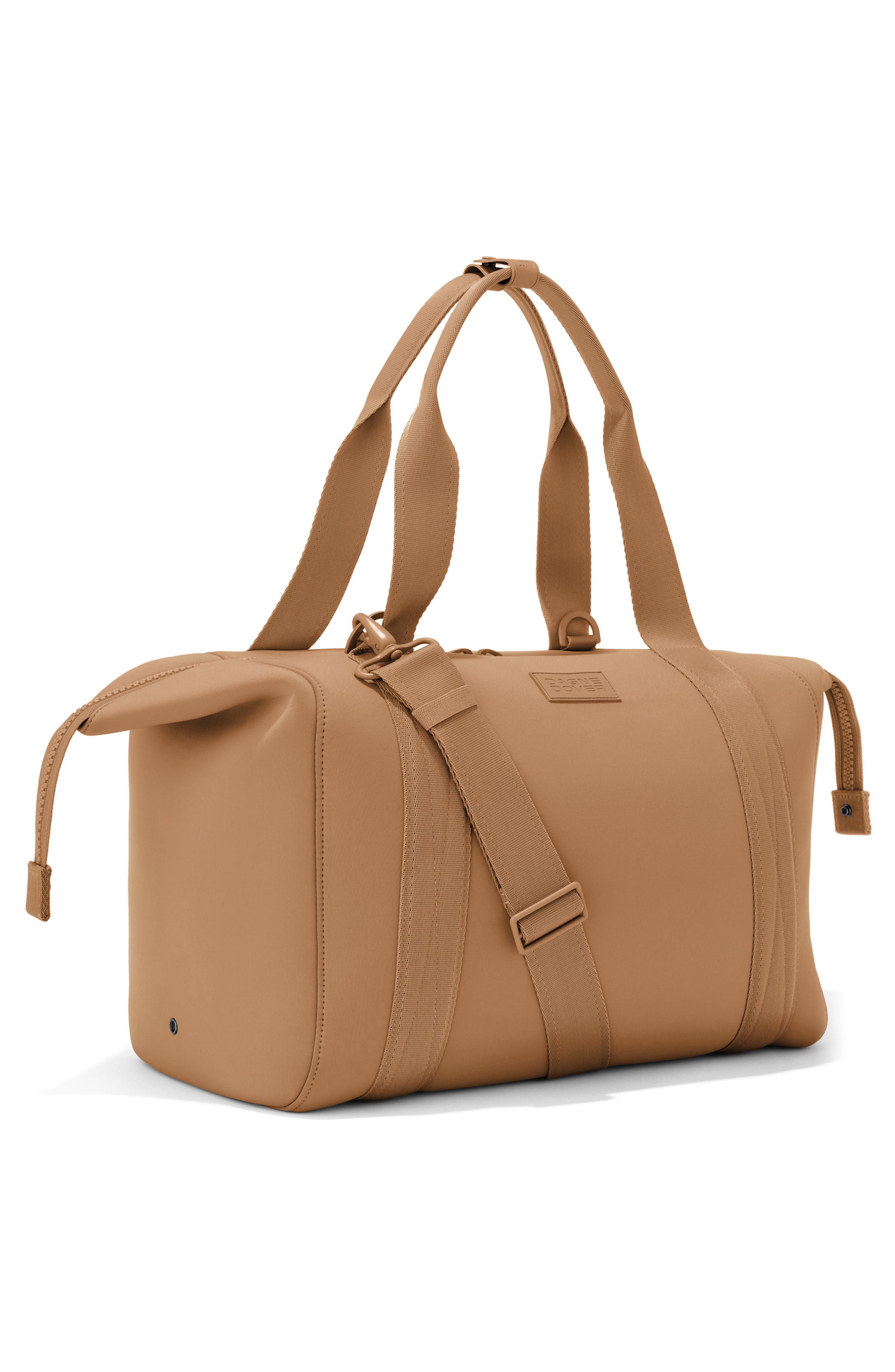 Dagne Dover Landon Large Neoprene Carryall, Alternate, color, Camel