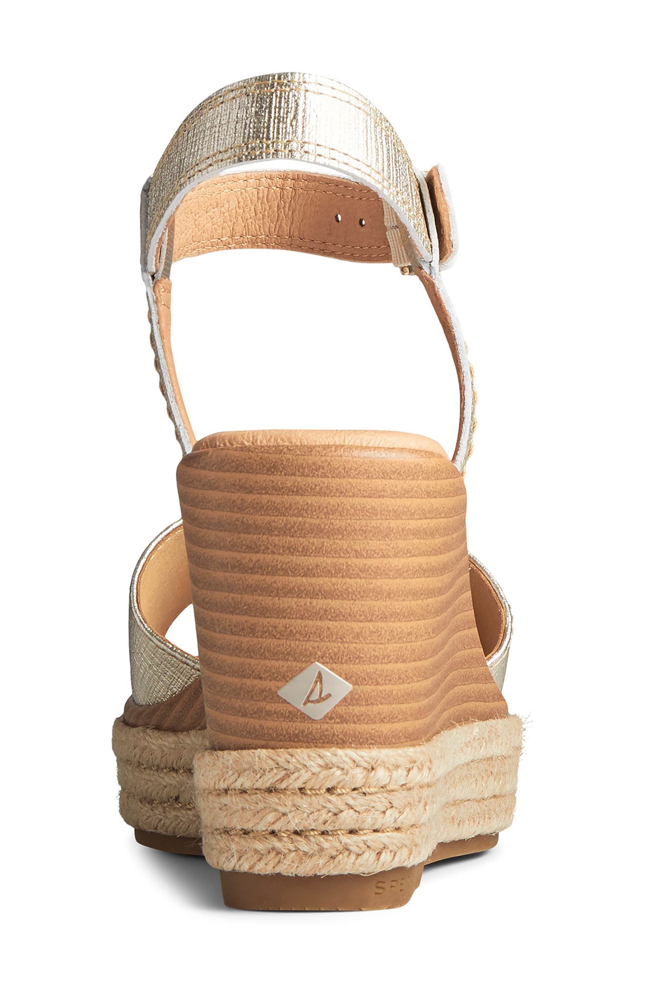 ZZDNU SPERRY TOP-SIDER<sup>®</sup> Sperry Top-Sider Fairwater Plushwave Leather Wedge Sandal, Alternate, color, 