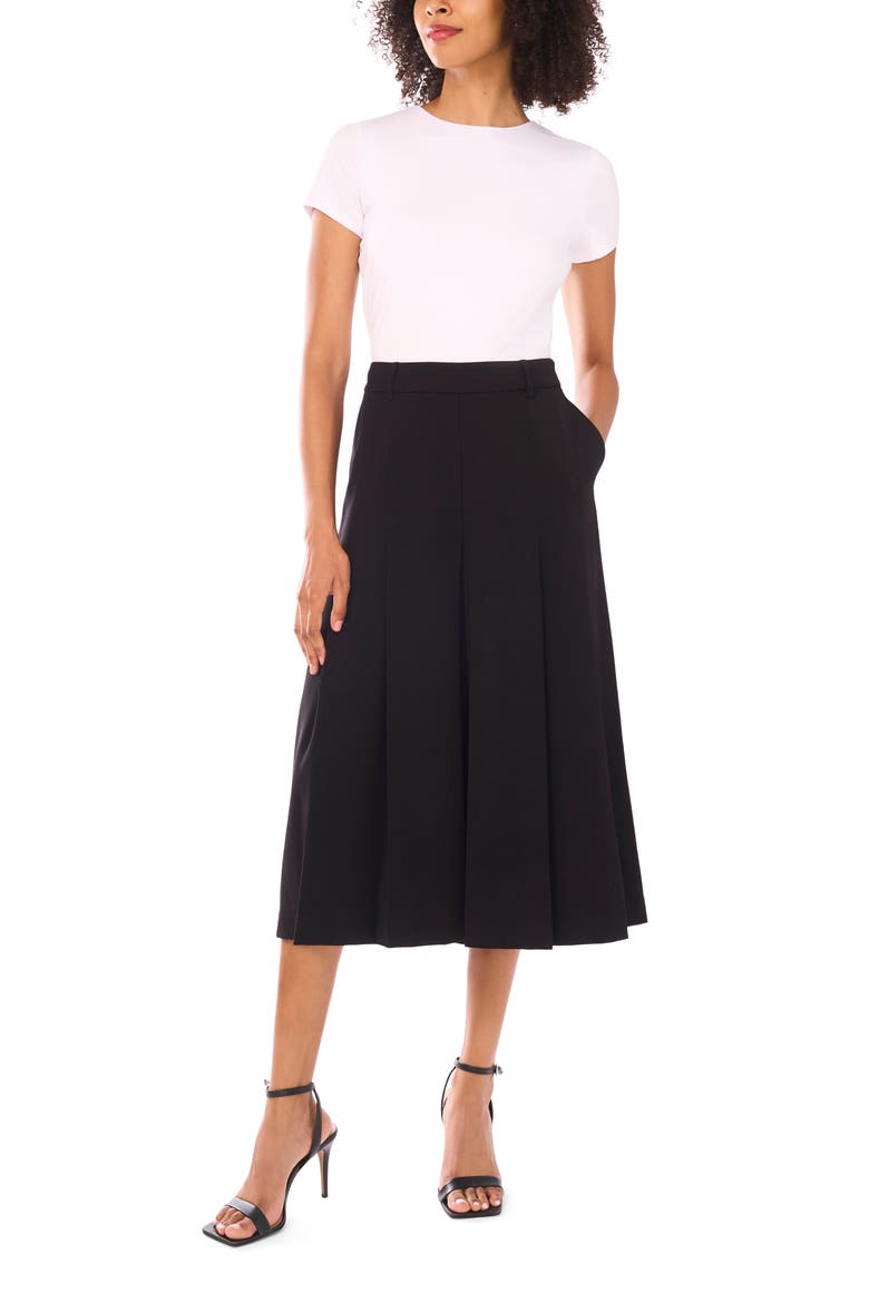 Pleat Front Culottes, Alternate, color, RICH BLACK 060
