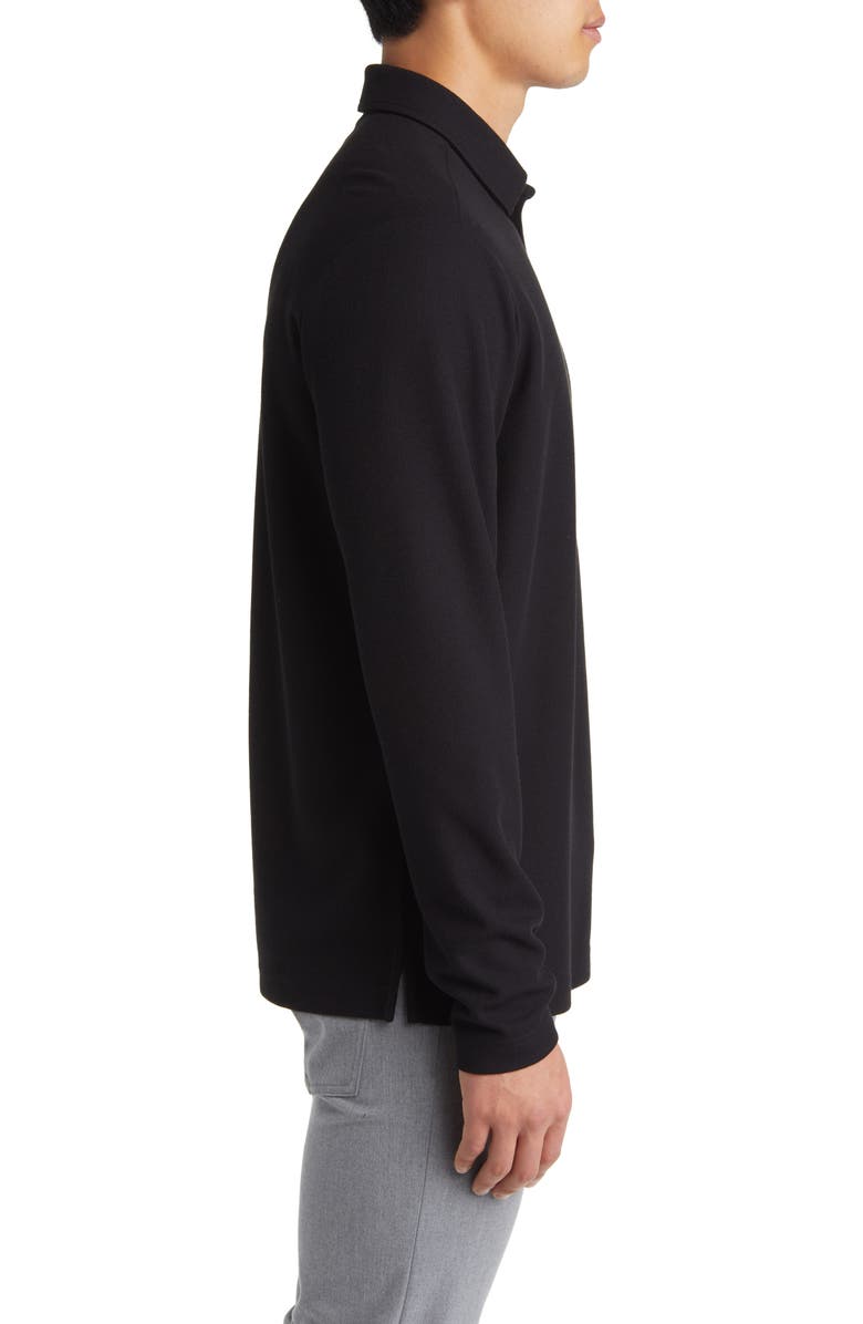 Nordstrom Texture Knit Long Sleeve Polo, Alternate, color, 