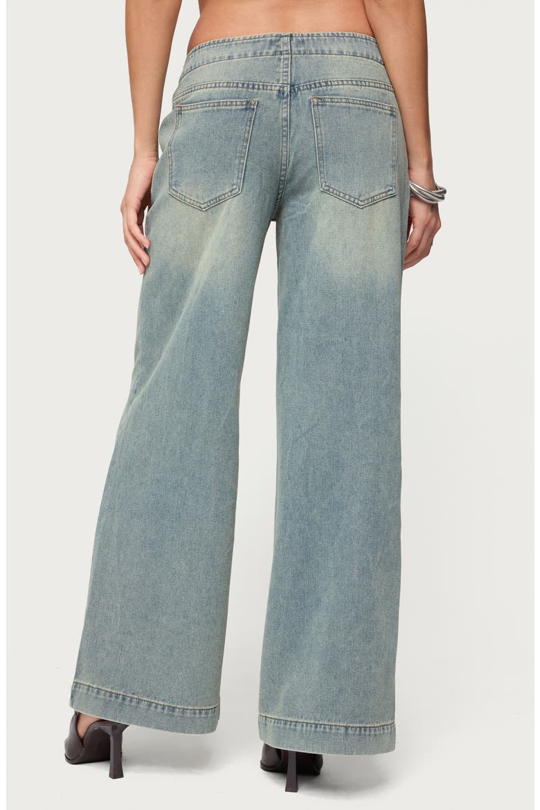 Saffie Low Rise No Waistband Wide Leg Jeans, Alternate, color, BLUE-VINTAGE-WASHED