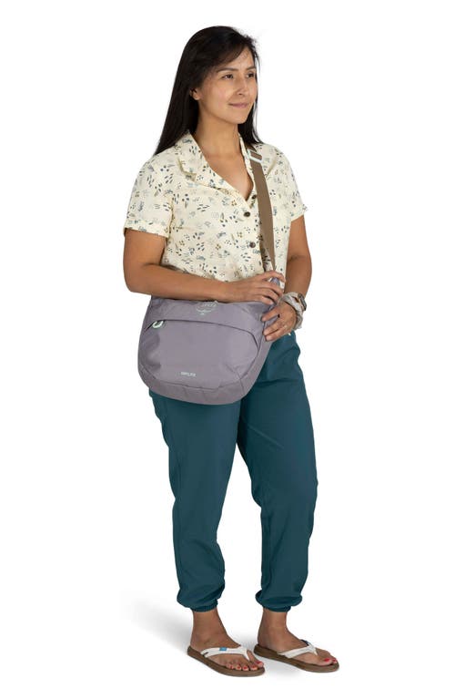 Osprey Daylite Water Repellent Crossbody Pouch In Soundwave Grey/latte Brown