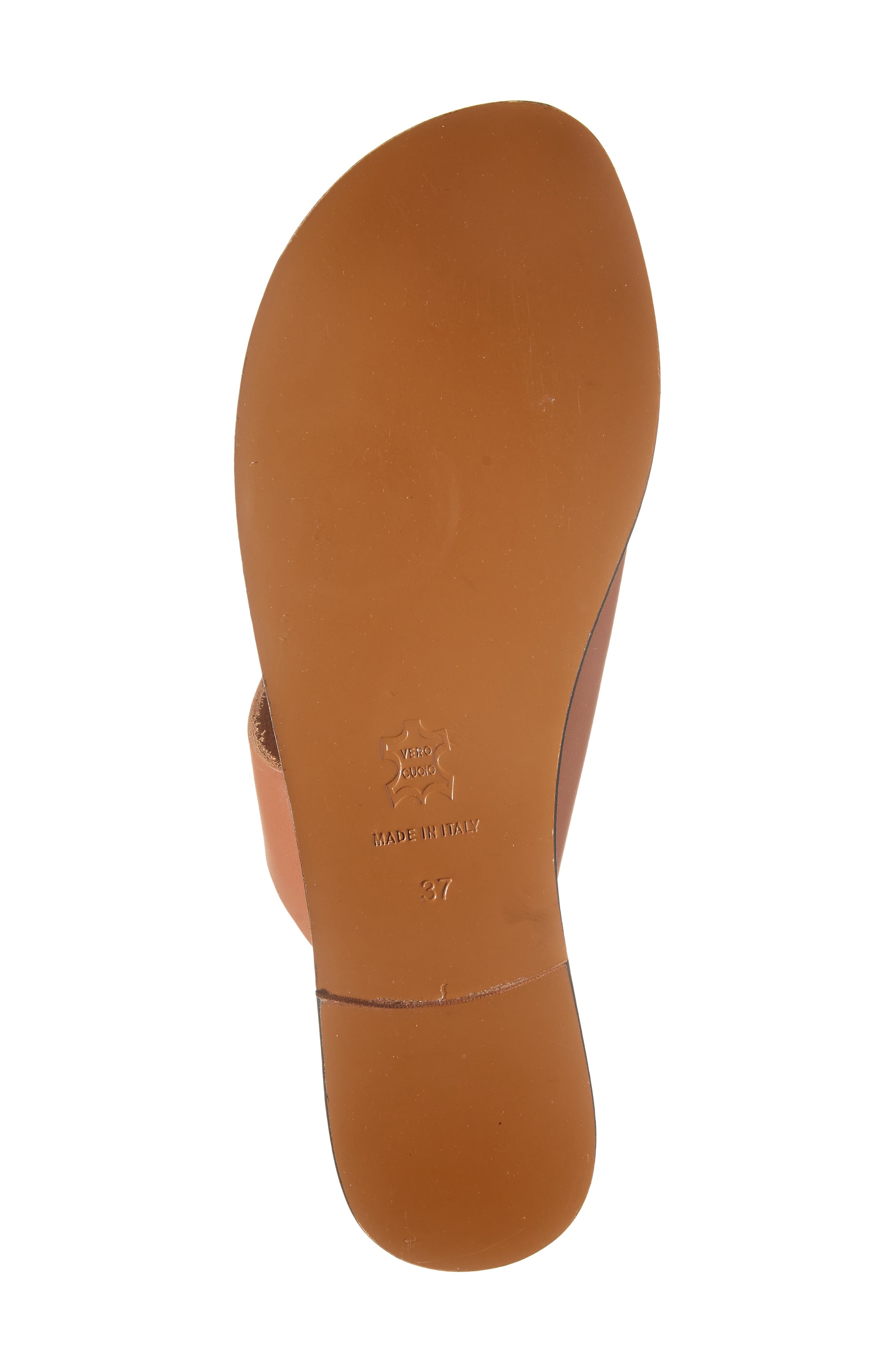 ATP ATELIER Rosa Slide Sandal, Alternate, color, Brandy Vacchetta