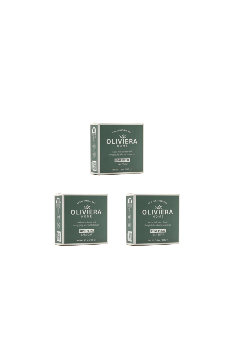 Oliviera Home Rose Petal Bar Soap Trio, Alternate, color, Rose